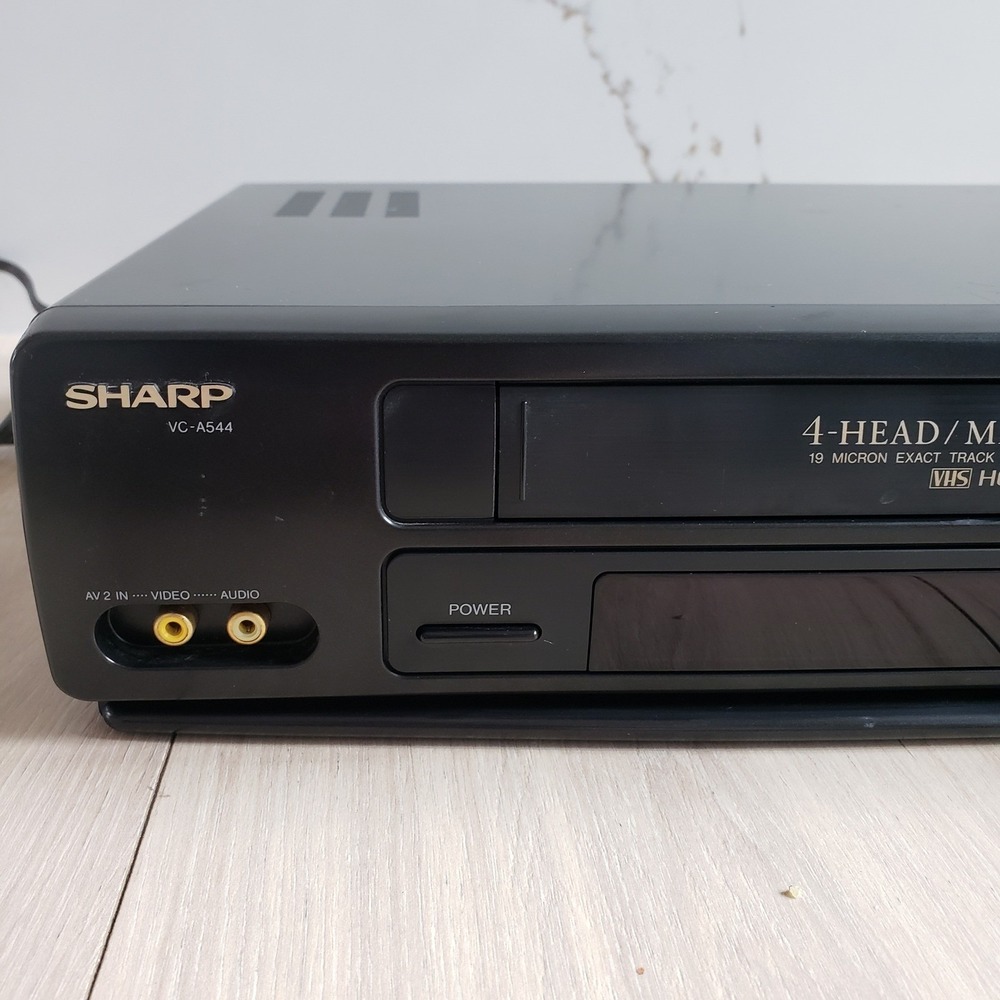 Sharp VCR Video Cassette Recorder VC A544U Black Vintage Home Media Player VHS - Picture 11 of 16